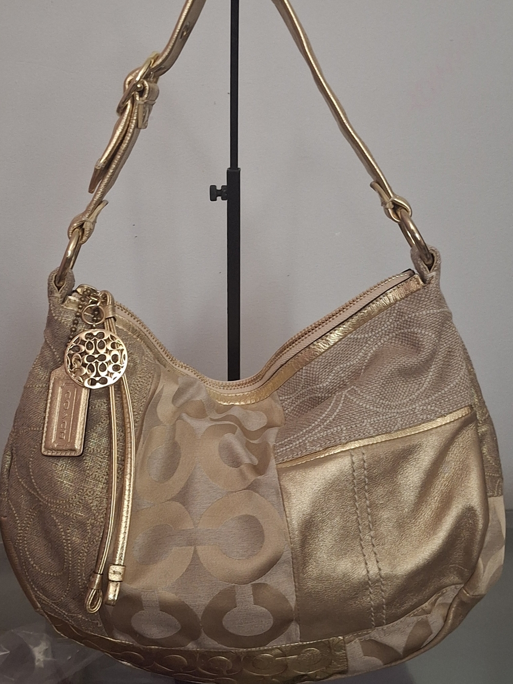 Coach Ali Patchwork Pieced Hobo Bag